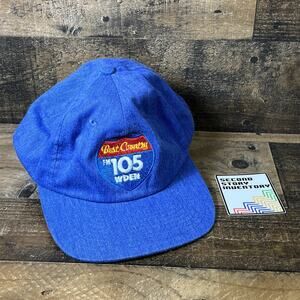 Best Country 105 WDEN FM Music blue Hat Snapback Radio Station Cap Adult
